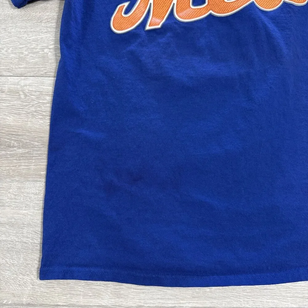 Juan Lagares Shirt New York Mets Baseball Majestic Men’s Blue Tee M